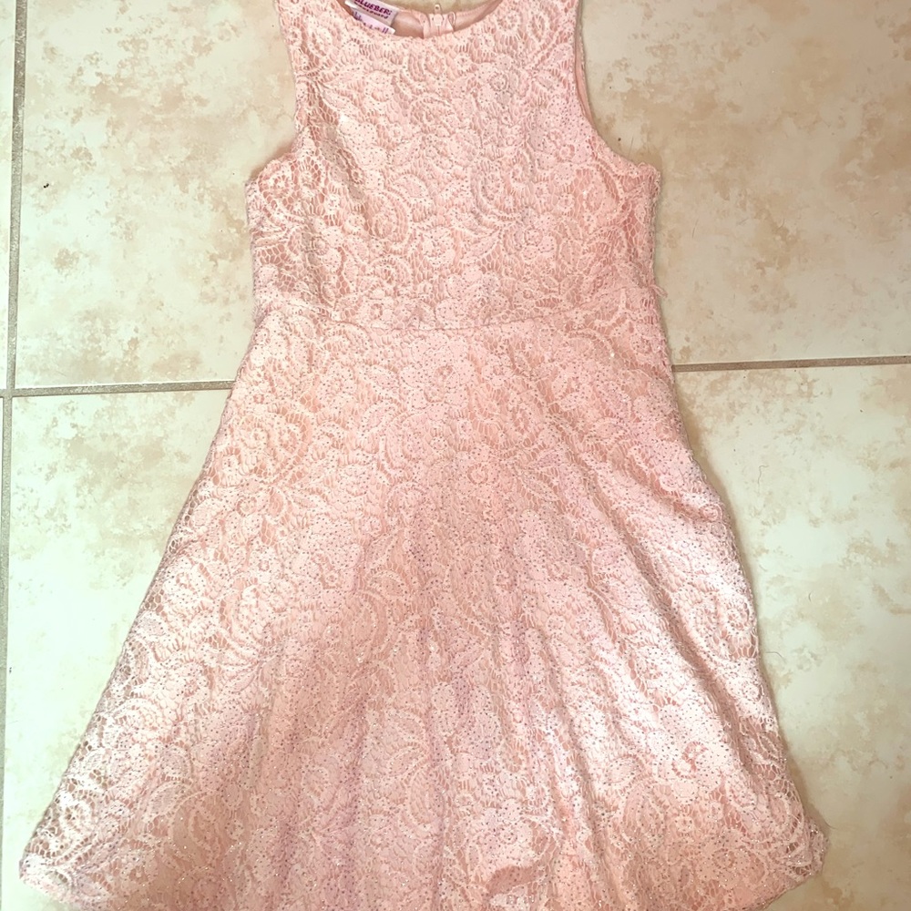 Girls light pink dress